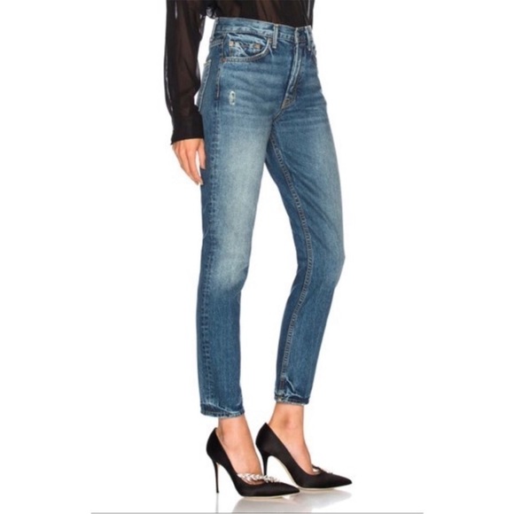 ⭐️HP⭐️Sz27P GRLFRND Karolina distressed denim in “Close to You” colour EUC - Picture 2 of 14